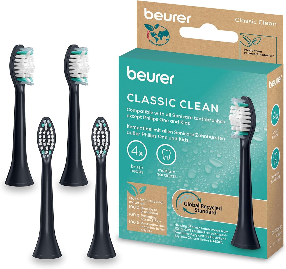 Beurer SC Classic Clean Bürstenkopf (4er-Set)