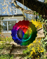 Windspiel Kinetic Art 3D Regenbogen.