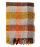 Klippan Wolldecke Gotland Multi Grau-Gelb