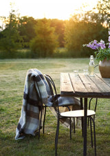 Klippan Wolldecke Gotland Multi Grau-Weiß