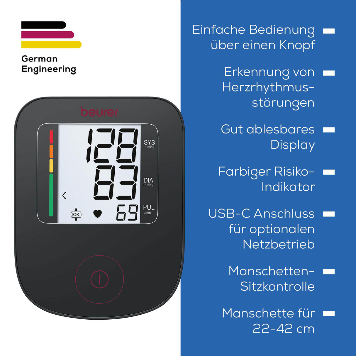 Beurer BM 23 Oberarm-Blutdruckmessgerät